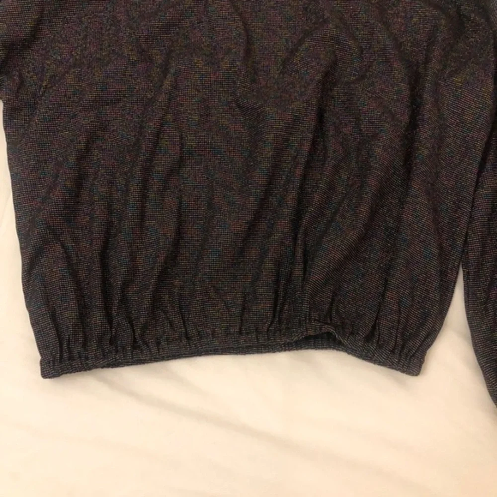 NWT! TEREZ COLORFUL RAINBOW TEREZ LUREX WAFFLE TOP NWT SIZE MEDIUM